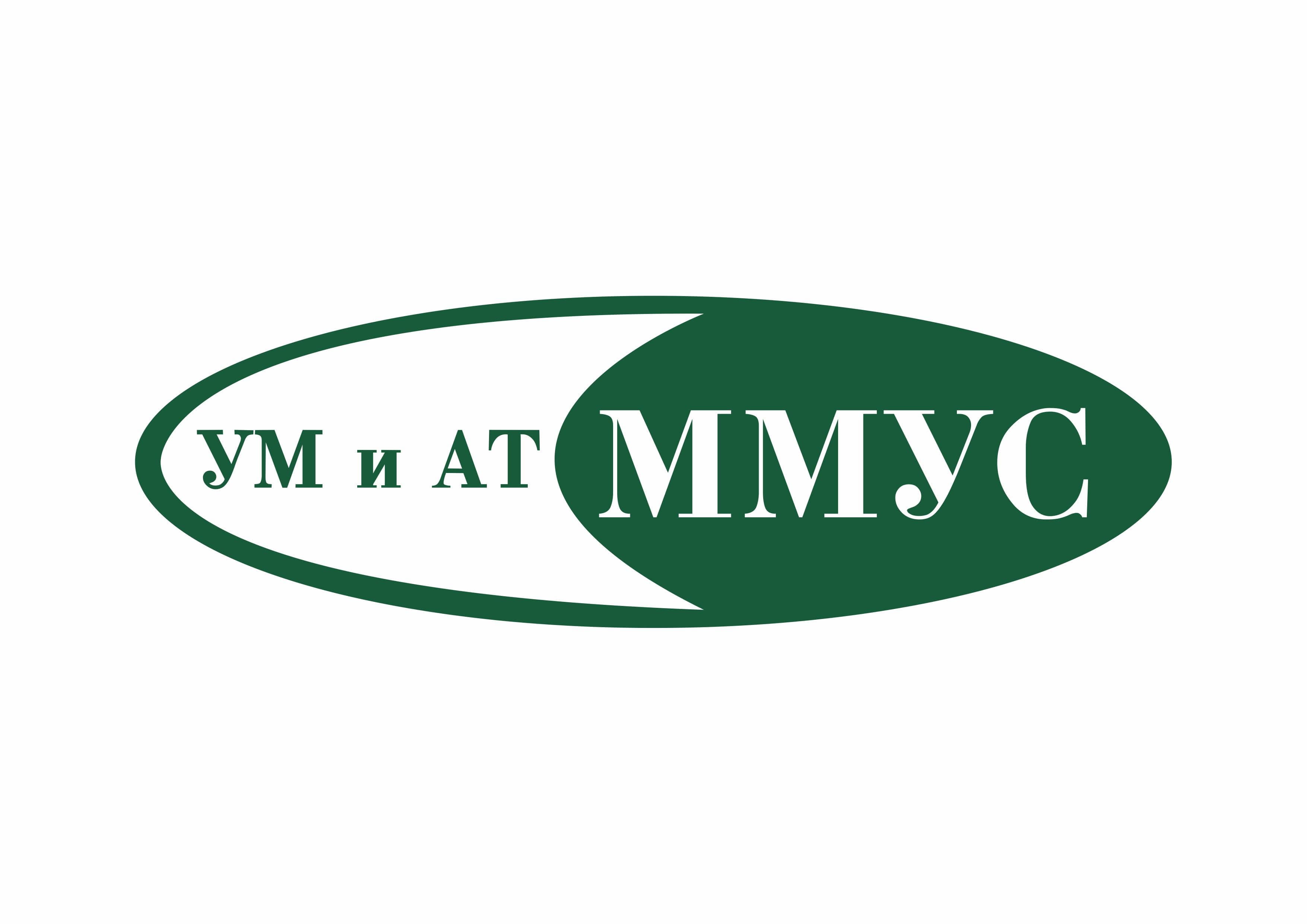 Векторная версия логотипа УМ и АТ ММУС на белом фоне